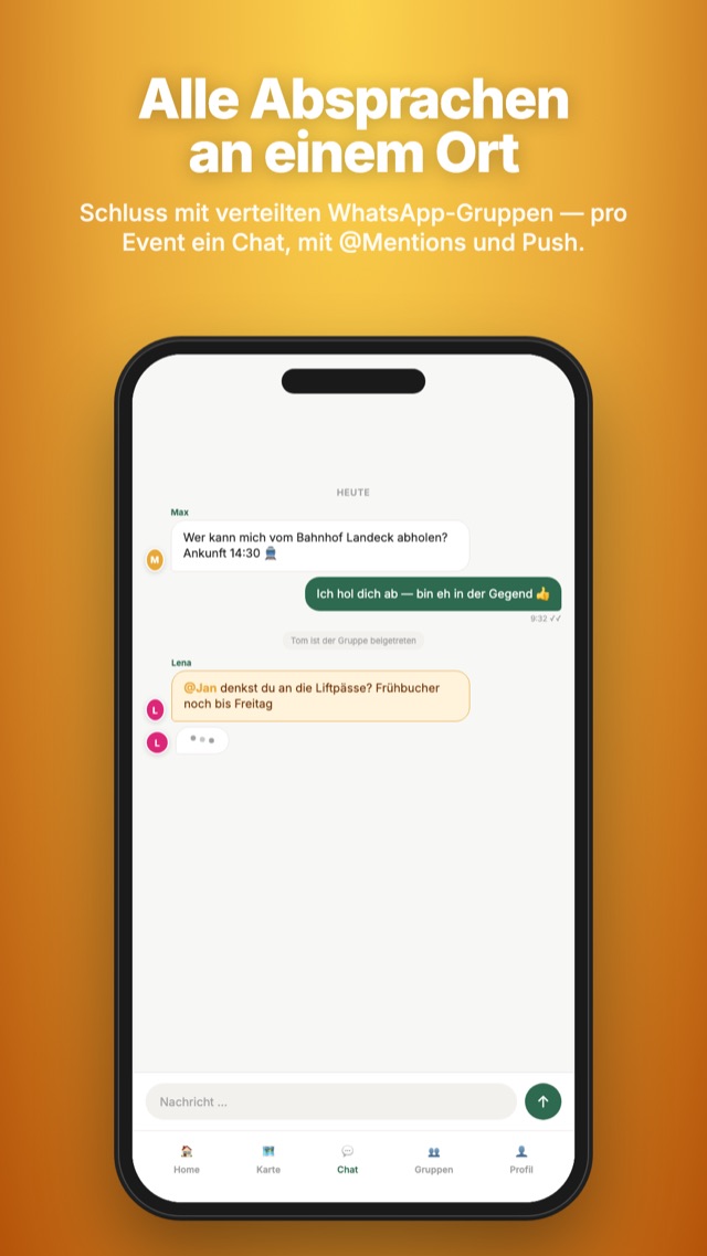 NiftyPanda Friends – Gruppenchat